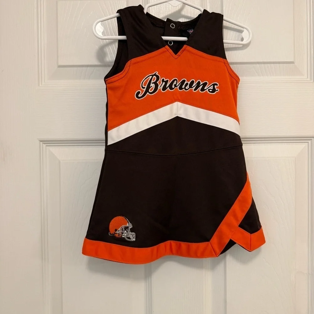 Like New Cleveland Browns Brown Cheer Captain Dress with Bloomers